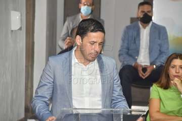 La presentación del Plan de Reactivación Económica y Social de Telde tuvo lugar este lunes en la ermita de San Pedro Mártir (Foto Francisco Javier Santana)